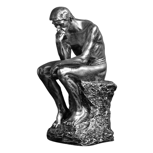 Människor som tänker Man Present för Desktop Resin Heminredning Tänkare Staty Craft