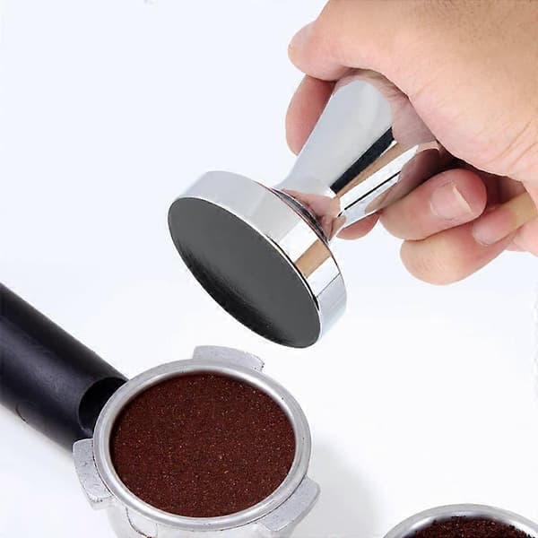 51 mm kaffestamper i rustfrit stål, kaffepresse, espressokaffestamper køkkentilbehør med silikonepude