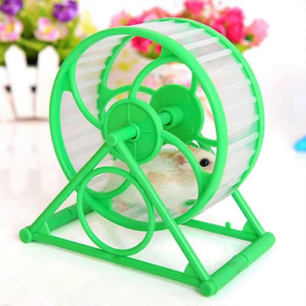 Hamster Løpehjul med Stativ Stille Spinner for Gerbiler Mus Små Kjæledyr