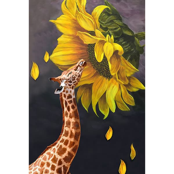 #30x40cm Aikuisten ja Lasten 5D DIY Timanttimaalaussetti - Auringonkukka G#