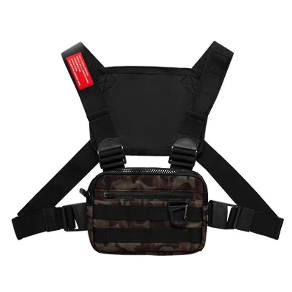 Chest Rig Bag, Hip Hop multifunktionell sele Chest Pack Camouflage