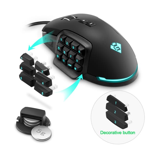 Kablet gamingmus 24000dpi gamingmus \"System\"