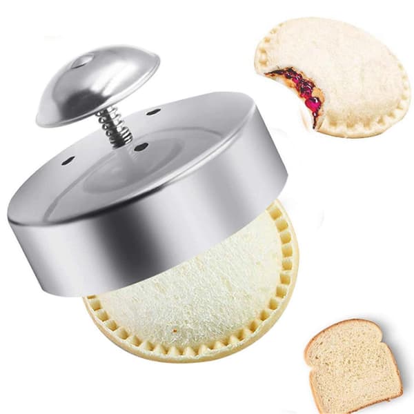 Sandwichkutter og -forsegler Non-stick Enkel å avforme DIY Håndverk Matkvalitets 304 Rustfritt Stål Kjeks Dumpling Skorpe Stempel Bakeverktøy