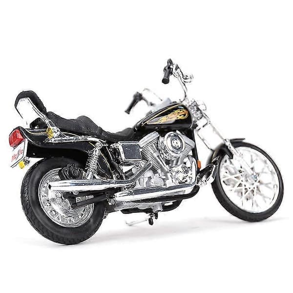 1:18 Harley-Davidson 1997 FXDWG Dyna Wide Glide Trykstøbte Køretøjer Samlerobjekter Motorcykel Model Legetøj