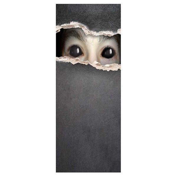 2st/ set Halloween dörrklistermärken avtagbara 3d skräckdekaldekoration (45x200cm x 2st)