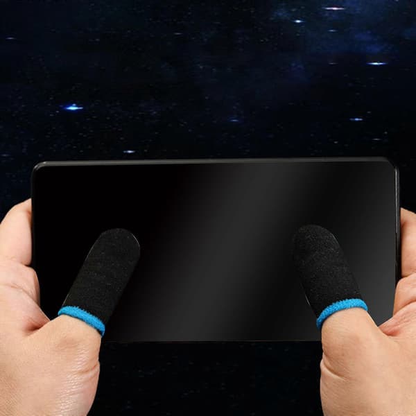 5 par gaminghandsker kulfiber skridsikker gamer fingercover til mobilspil
