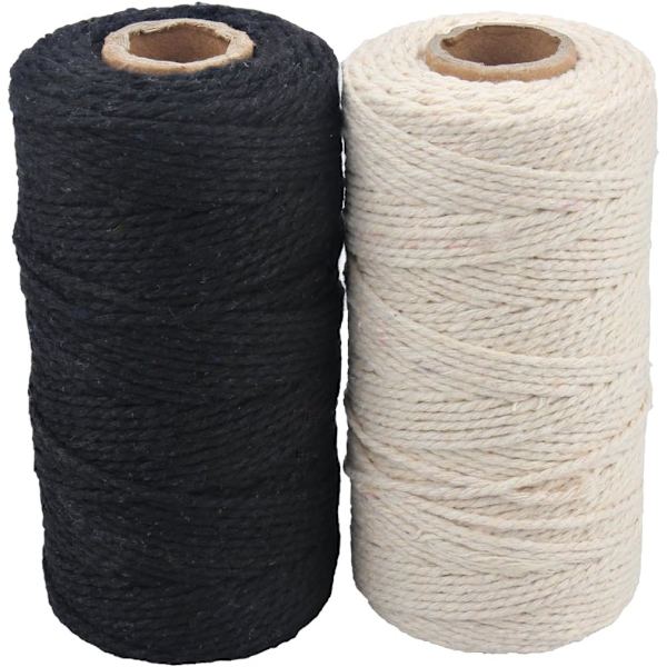 656 jalkaa Cotton Baker's Twine -puola, 10-säikeinen askartelulanka tee-se-itse-käsitöihin