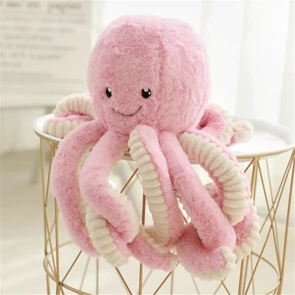 Ocean Octopus Plyslegetøj BLÅ 18CM 18CM blå 18cm-18cm white 40cm-40cm