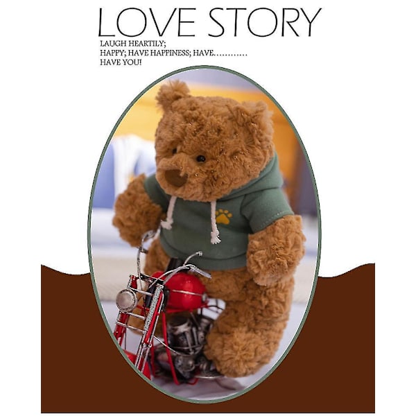 Sød Bamse Brian Teddy Blød Sød Grim Barcelo Bjørne Dukke