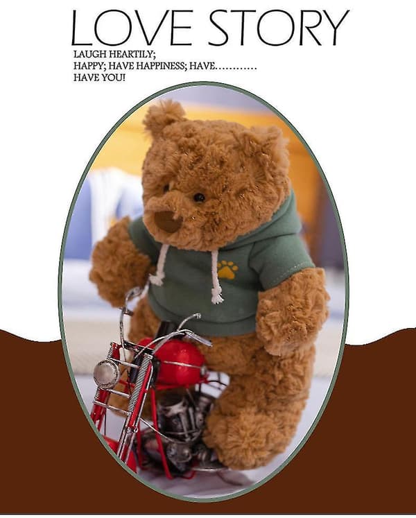 Söt Nalle Brian Teddy Mjuk Söt ful Barcelo Bear Doll