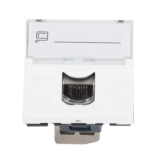 Nätverksjackmodul CAT6A RJ45 Fransk Adapter Skärmad ABS-tillbehör för Dator