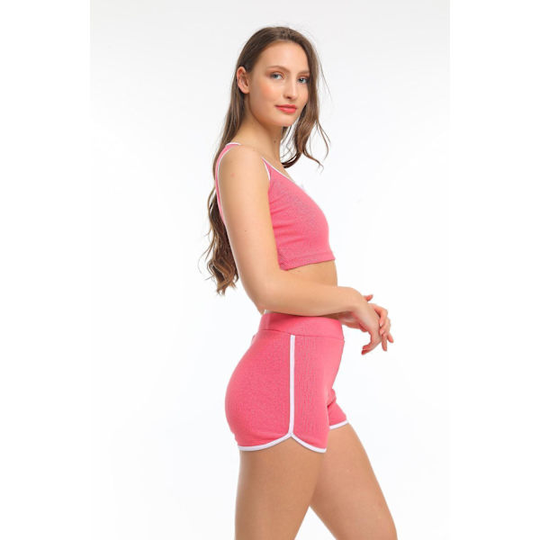 Crop top og shorts sæt - Högtaberg MultiColor S