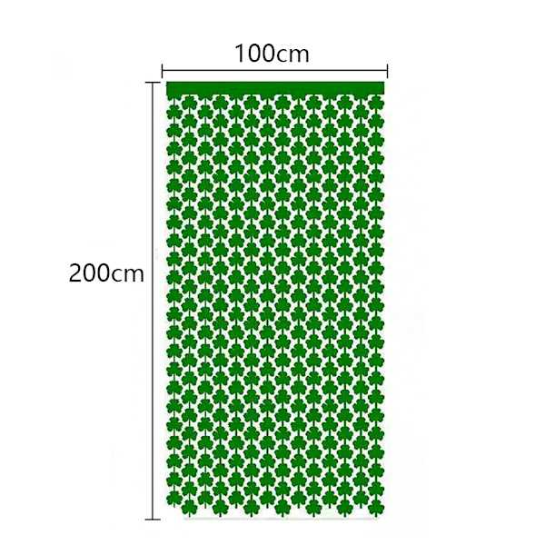 St.Patrick's Day Shamrock Tinsel Folio Fringe -verhot - 2 kpl