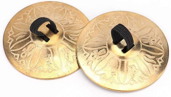 2 par / 4 stk. Amerikanske mavedans finger zills/sagats/cymbaler