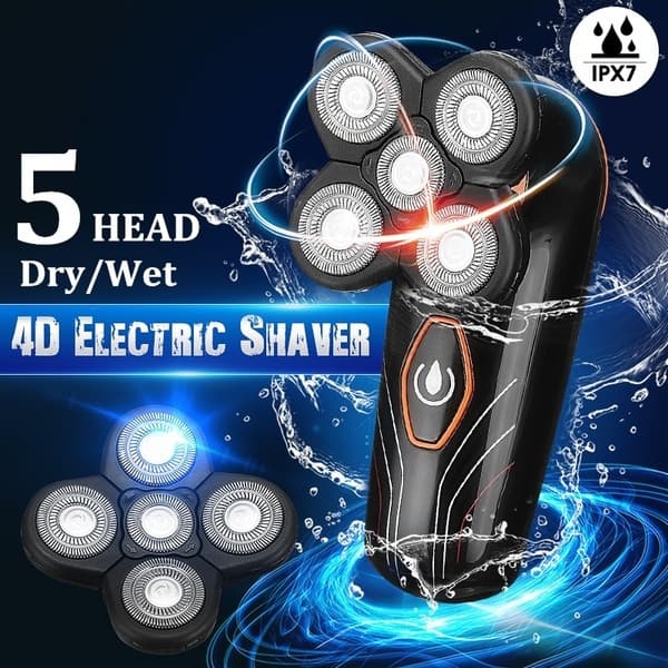 5 Blad USB Oppladbar Elektrisk Barbermaskin for Menn Automatisk