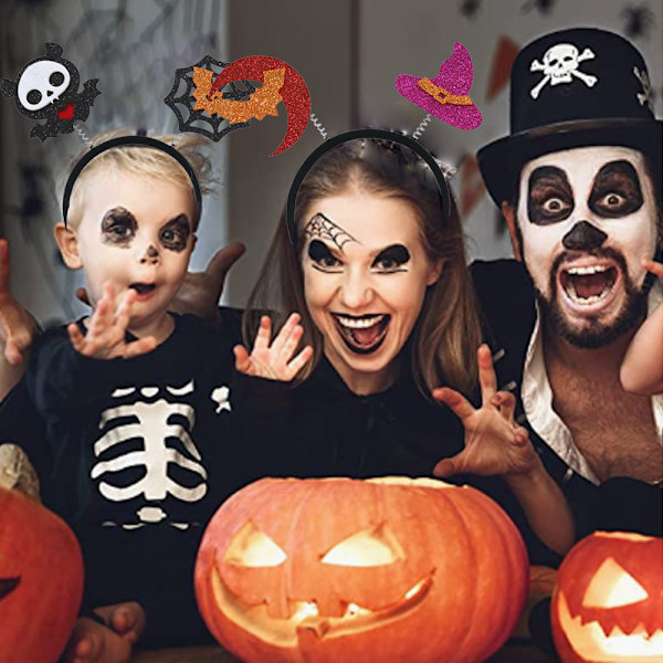 Halloween Edderkop Spøgelse Græskar Hårbøjle Djævel Pandebånd style 6