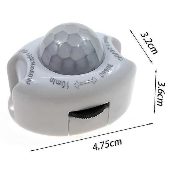PIR Infraröd Rörelsesensor Detektor DC5-24V Auto På Av Timer Strömbrytare Hem LED Ljus Kropp PIR Rörelse