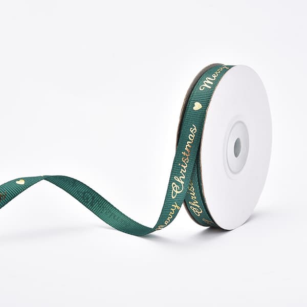 Holiday Christmas Grosgrain Ribbon för inslagning av presentpaket,