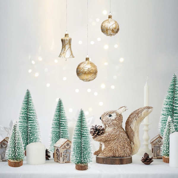 Miniatyr Sisal Juletre med trebase