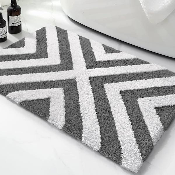 Halkfri badmatta Mjuk mikrofiber duschmatta Absorberande maskintvättbar