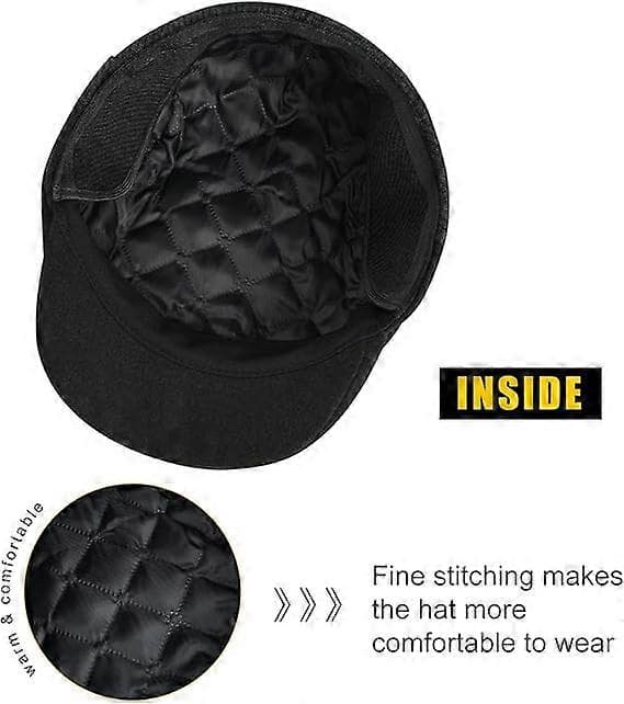 Herre Justerbar Flat Beret Caps Baker Boy Hatt Flate Caps Høst Vinter