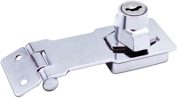 (2 pak) Metallås Hasp 80 mm Dørbolt Lås Spænde med hængelås