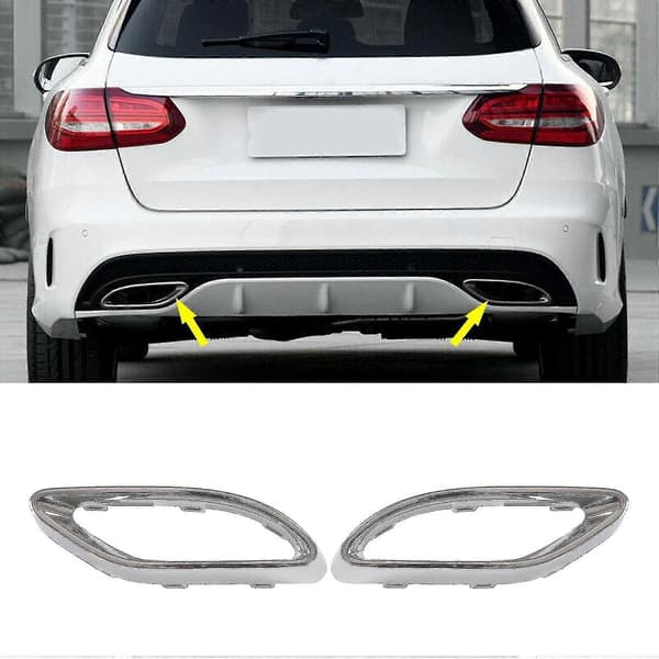 2024 1 Par Bakre Eksosrør Trim Bezel Passer For W177 A W238 E W205 C 2058852221,2058852321