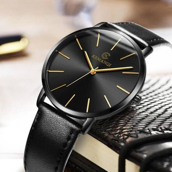 Quartz Klocka / Armbandsur - black