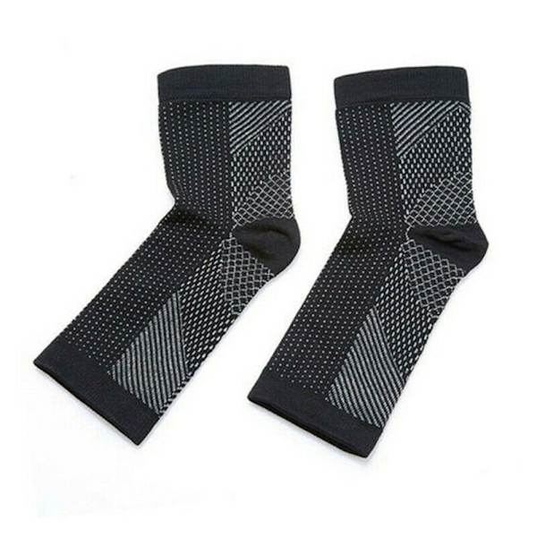2 par Fotstrumpor Plantar Fasciitis Kompressionsstrumpor Fot