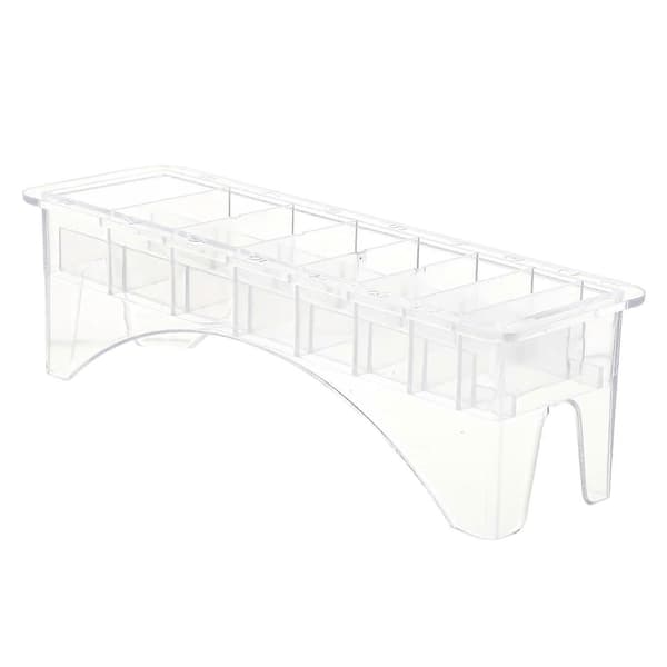 Oppbevaringsboks for avstandskammer til hårklipper, Organizer for hårverktøy og tilbehør (Plass til 8 avstandskammer), 22*6.6cm