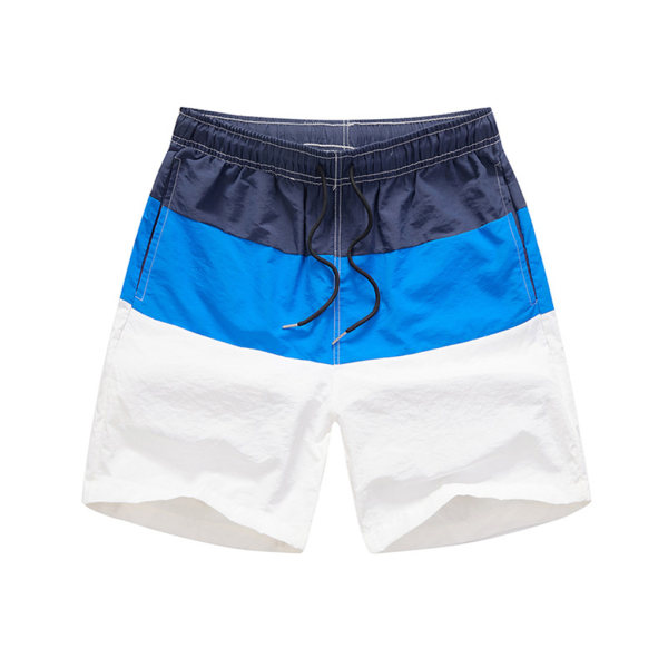 1/2/3/5 Hengittävät ja tyylikkäät miesten shortsit - kesään Blue and Dark Blue M,1 1 Pc
