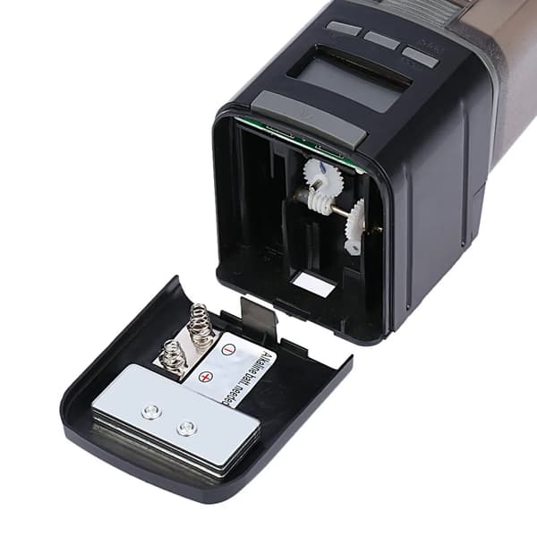 LCD Automatisk Fiskmatare Akvarium Tank Auto Food Timer Utfodring Dispenser Justerbart utlopp