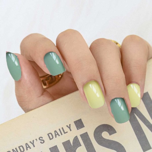 24st lösnaglar falska naglar nageltips kit cover för style 3