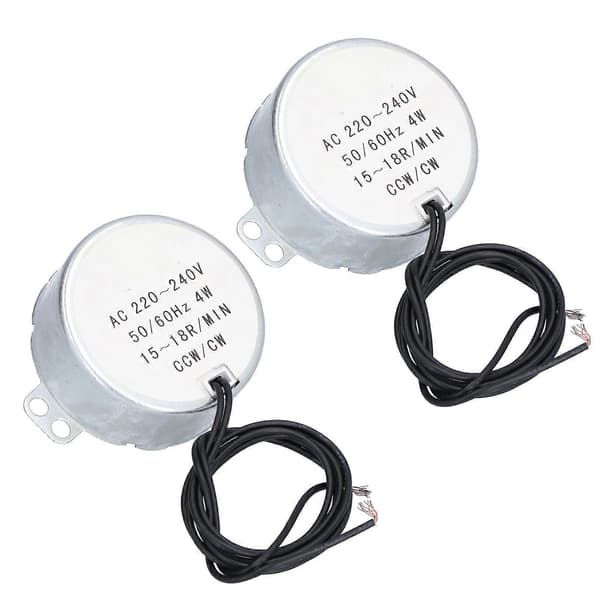 2st synkronmotor Mini 15-18R/MIN CW CCW rotations tillbehörssats 4W AC220-240V 50TYC