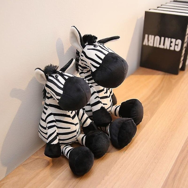 Zebra docka barn stoppade plysch leksak födelsedag julklapp pojke och flickor 25cm