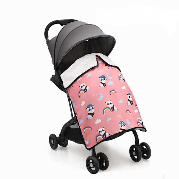 Barnvagn vindtät filt Baby Vattentät Lätt att hålla varm Land of Abundance panda 84*72cm