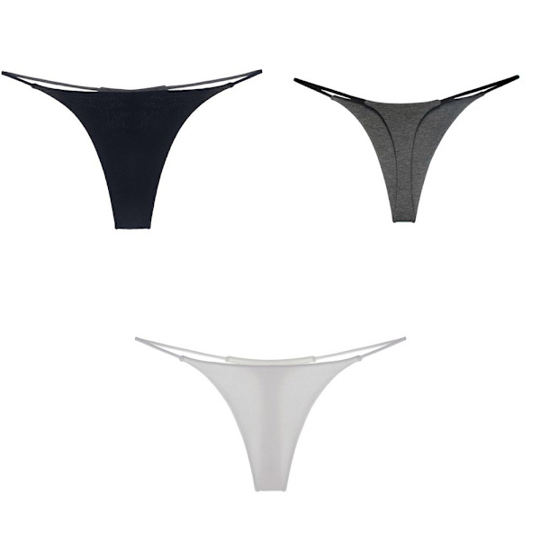 Trosor för kvinnor Sexig stringtrosa GRÅ grey M