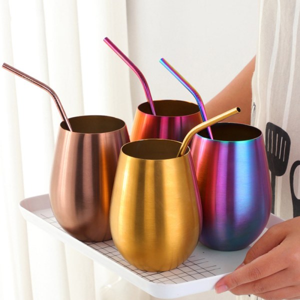 500ml rostfritt stål ölglas Cocktail Juice Mjölkkopp Dri A