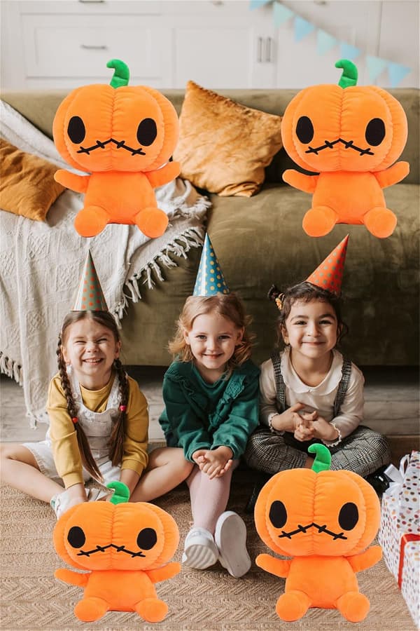 Halloween leksak plysch pumpa dekoration