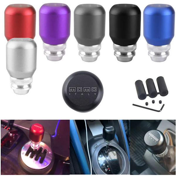 Bilkapplöpning JDM Aluminium växelspak Universal växelspaksknopp-röd Red