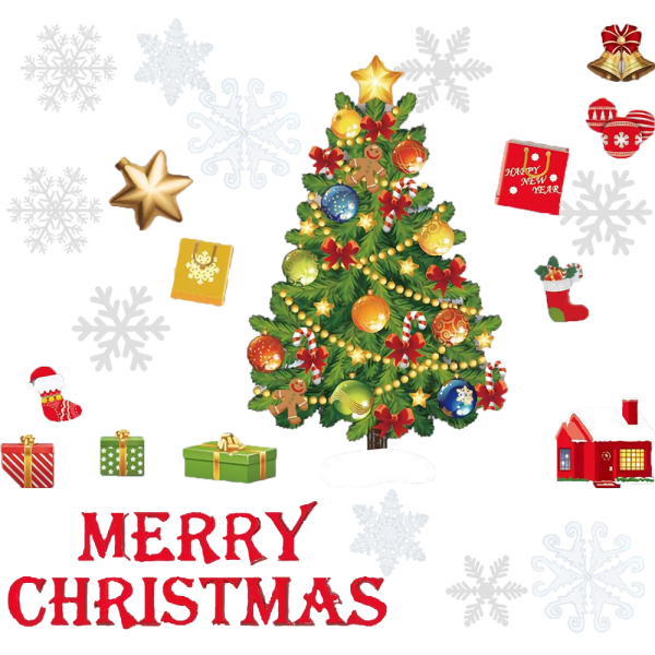 Christmas Snowflake Window Stickers for Glass Xmas Stickers style 1