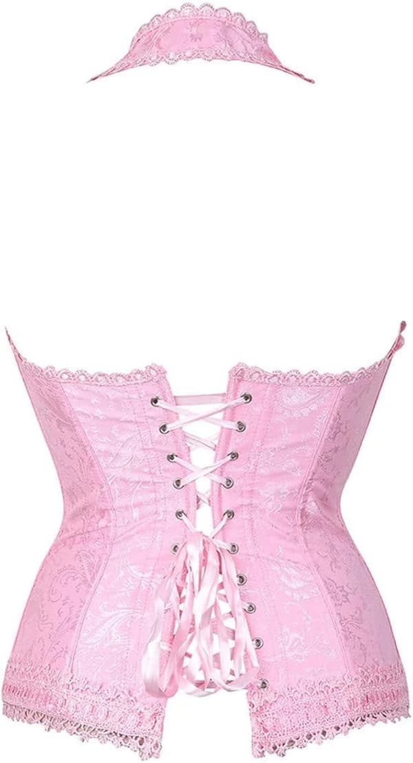 Korsetter för kvinnor Overbust Bustier Top Gothic Sexy Shoulder 603 XL