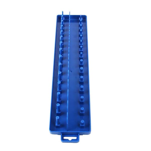 1/2 Socket Organizer Hållare Rack Sleeve Förvaringsfäste Verktygslåda Blue Metric M 1Set