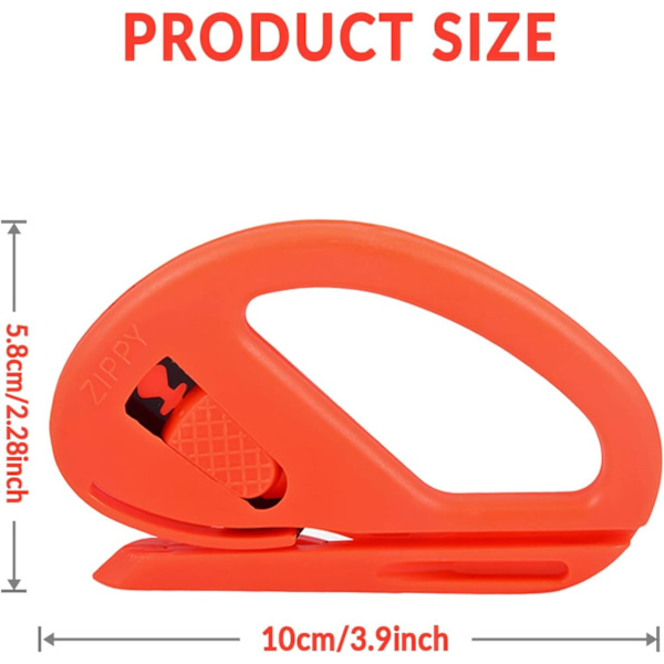 2st presentpappersskärare, omslagspappersskärare DIY handgjorda pappersskärverktyg (orange)