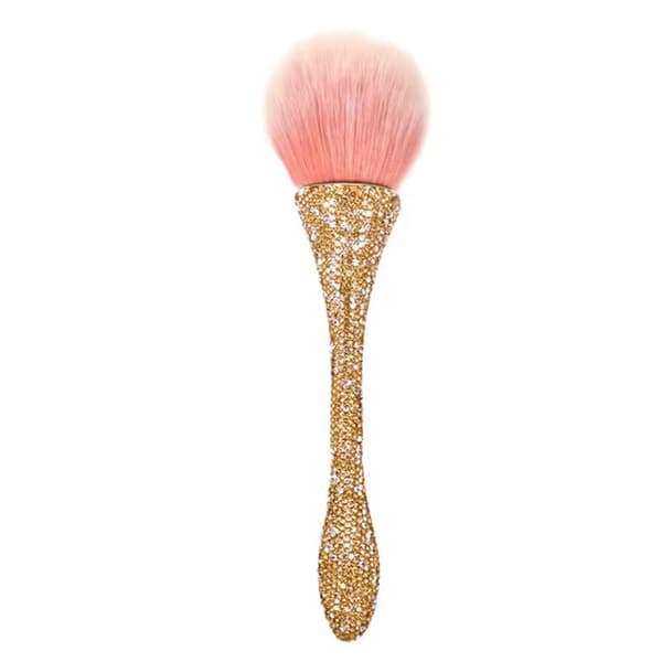 #Akryl Nagelborste Glitter Mjuk Dammrengöring-guld#