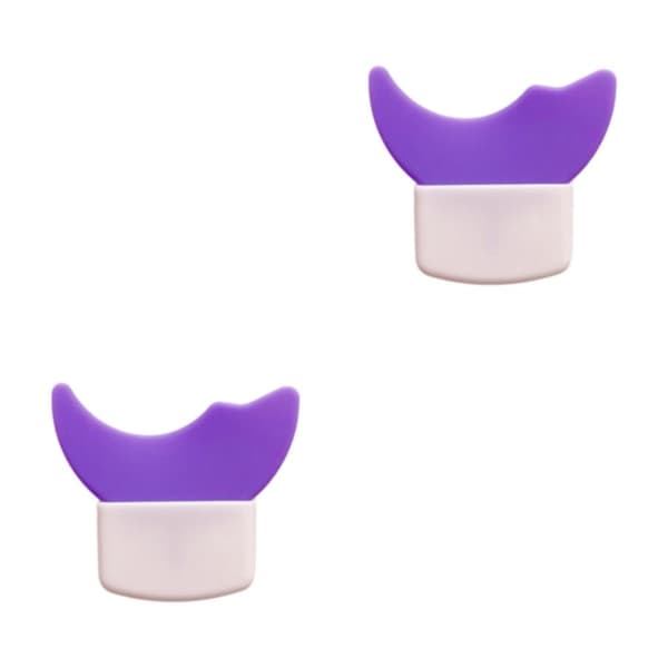 2/3/5 Multifunksjon Eyeliner Stensiler Silikon Mal Lazy Purple 5.7 x 5cm 2Set