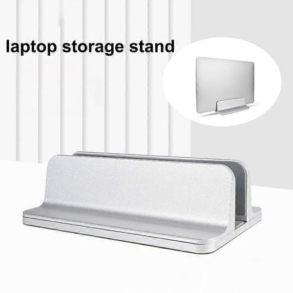 Bærbar stativ Pladsbesparende Bærbar holder Bærende Rustfrit Justerbar Fast Computer Anti-slip Universal Bærbar Lodret Rack til Kontor