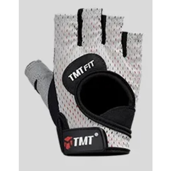 Half Finger Gym Handskar Big Size viktlyftande passform Grey S 17-18cm