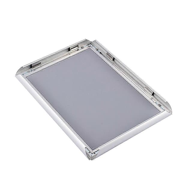A4 Aluminium Snap Bilderamme Bilde Plakatholdere Klips Display Vegg Oppslagstavle Skilt