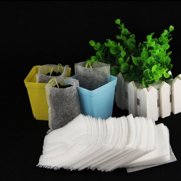 100-Pack - Tomma Fröpåsar / Påsar för Fröplantor - Planta white
